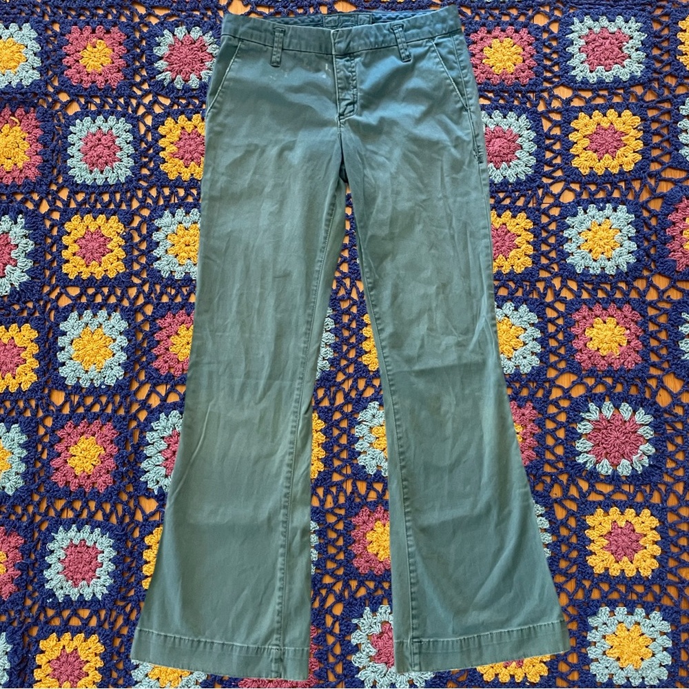forest green flared pants 30” waist